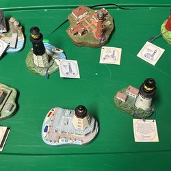 Lot Of 8 Spoontiques  Florida Lighthouses