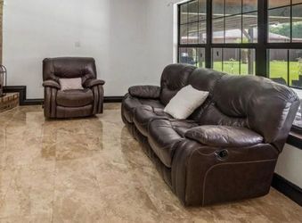 Leather sofas