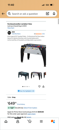 Foosball Table
