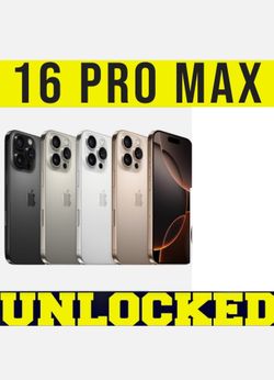 iPhone 16 Pro Max 256gb UNLOCKED