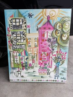 Colorful City Scene Picture