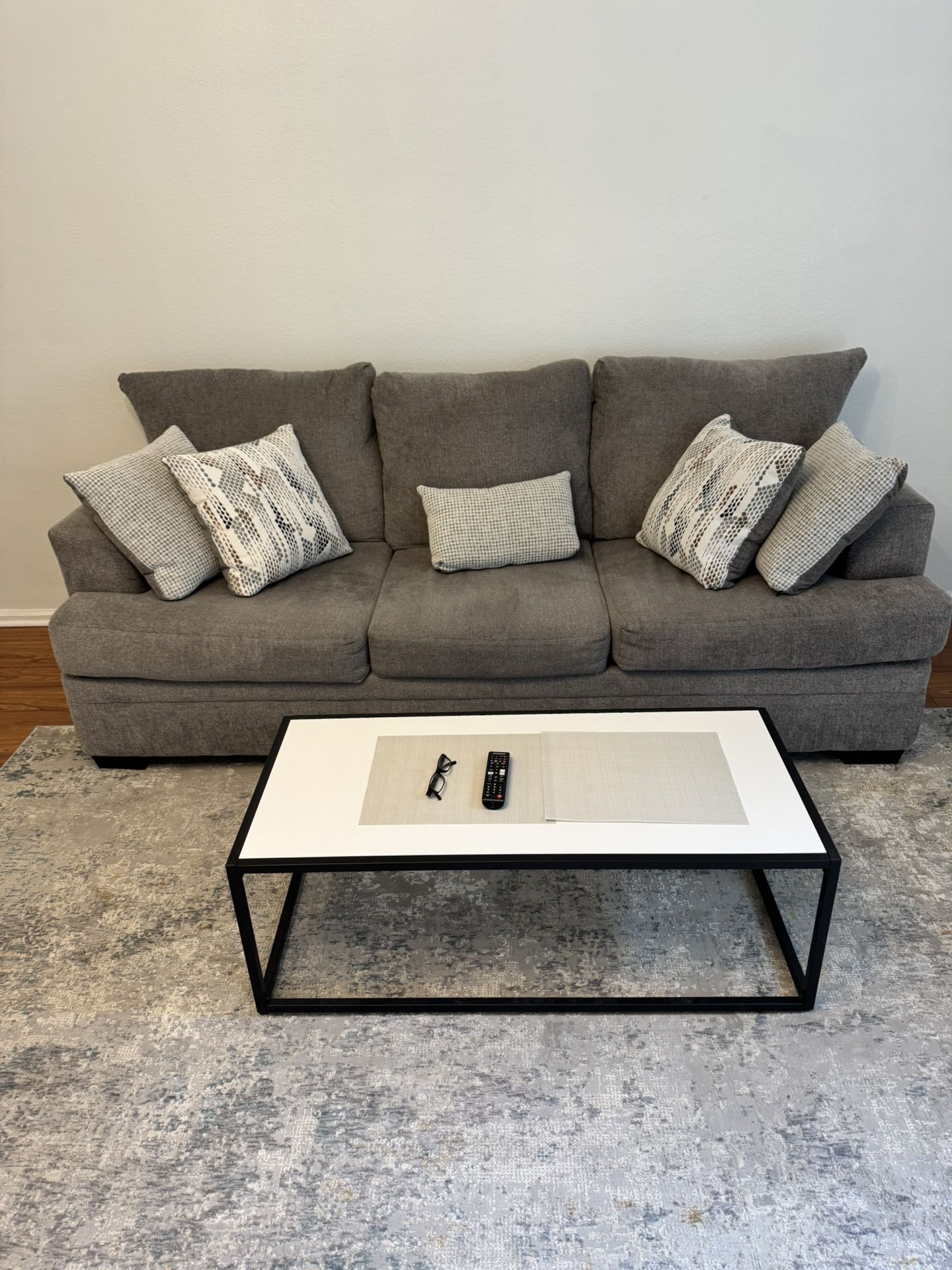 Gray Sofa 92”