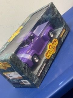 1997 ERTL American Muscle 1956 Ford Street Rod Purple Pickup Truck, 1/18, NIB Die cast car