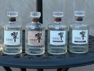 Hibiki Suntory Whisky bottles (empty)