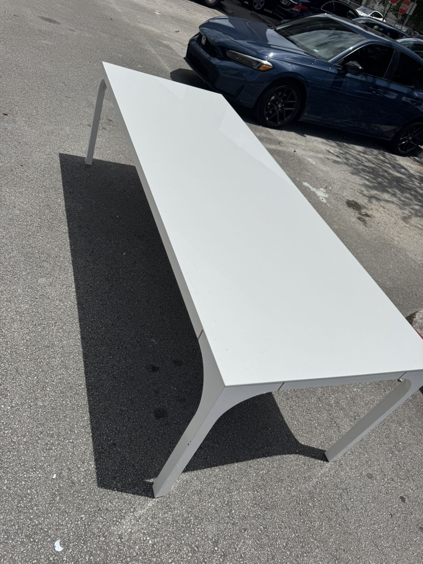 Large White Dining Table