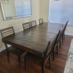 Dinning Table Set 8 Chairs 