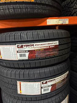 225/55/19 Venom Power Covert Grip New Tires