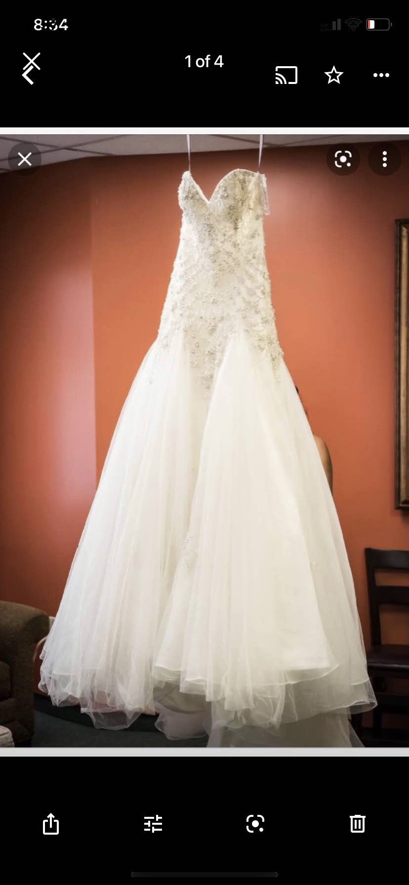 Karelina Sposa Ivory Beaded Embroidered Sweetheart A Line Tulle Wedding Dress 6