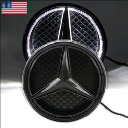 Front Grill LED Star Emblem Badge Fit for Mercedes Benz 2015-2018 W205 C300/350
