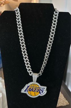 Los Angeles silver plated Cuban link necklace