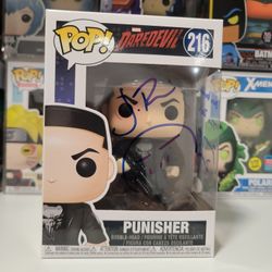 Marvel Punisher Autographed With JSA Authentication Funko POP