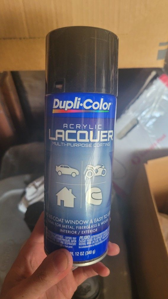 Duplicolor Acrylic Laquer Black Spraypaint Glossy