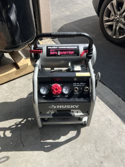 Husky 4.5 Gal. Portable Electric-Powered Silent Air Compressor