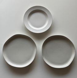 Target MAGNOLIA's White Ceramic Plates Set of 3