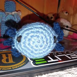 Mini crocheted axolotl