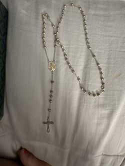 Silver Rosary