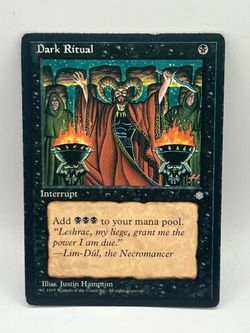 MTG Ice Age Dark Ritual Interrupt Card