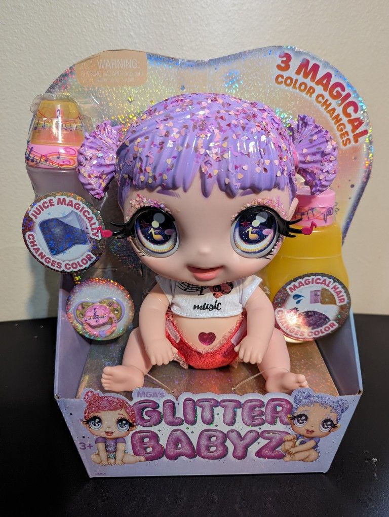 Melody Highnote Glitter Babyz Doll Brand New 
