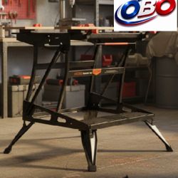 OBO Work Time! Black & Decker Portable Folding Workbench, Project Center & Vice, WM425-A