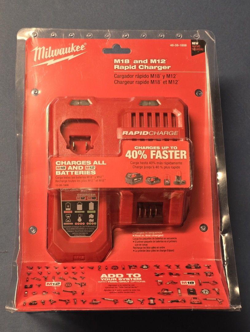 Milwaukee M18 / M12 Rapid Charger Brand New. No Low Offers/Trades Pls, Price is Firm. Pick up in Burien. Yes Available