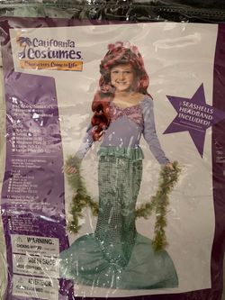 Mermaid girl costume
