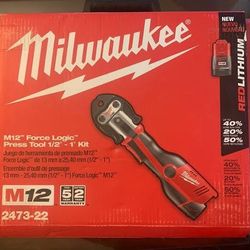Milwaukee 2473-22 M12 FORCE LOGIC Press Tool Kit 