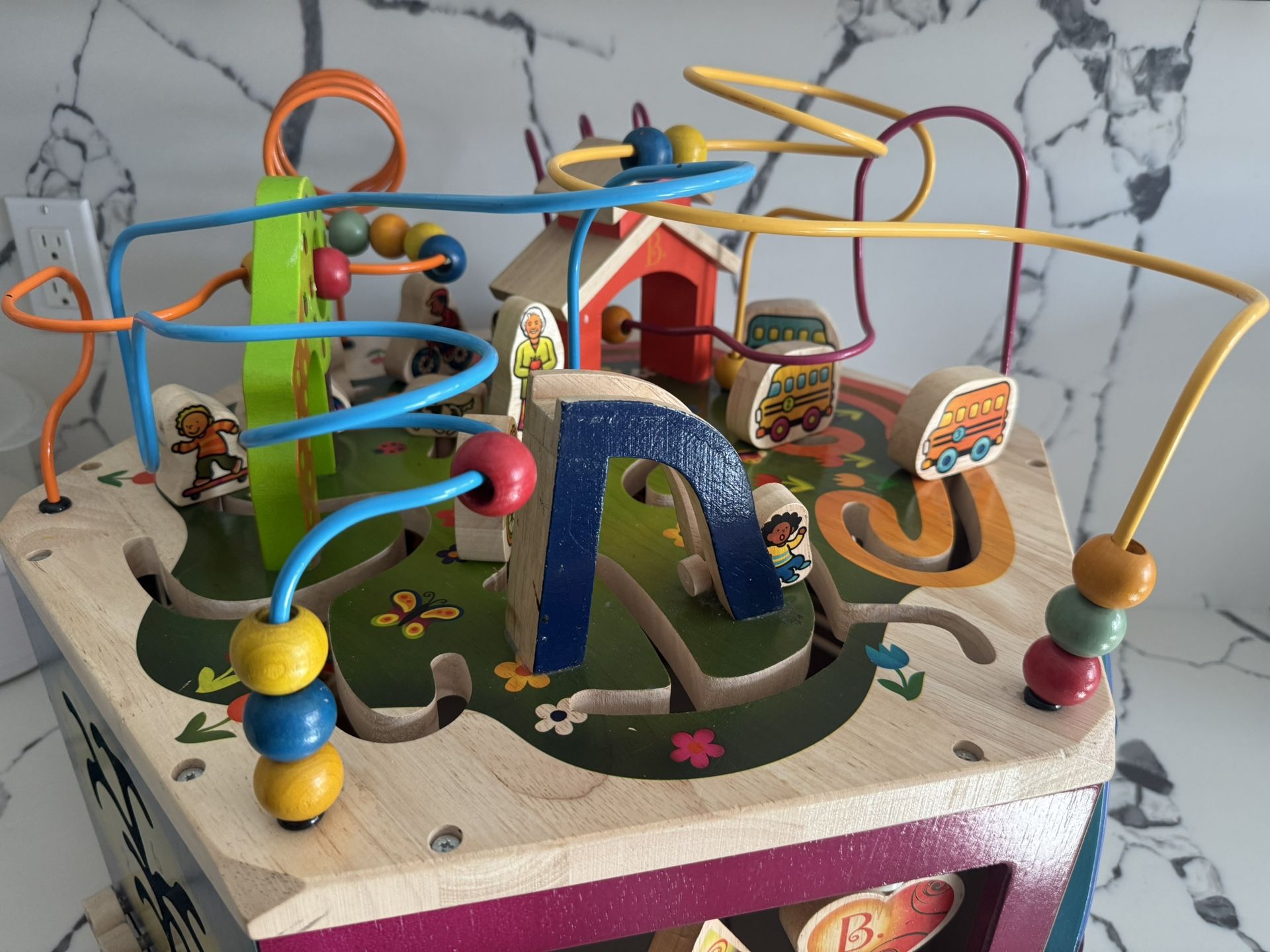 Wooden Activity Cube