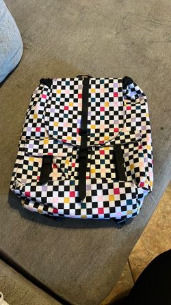 Checkered backpack