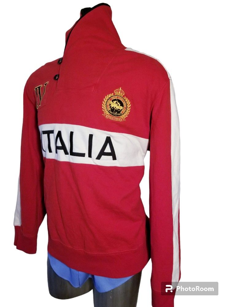 Polo Ralph Lauren vintage shawl collar italia red sweater size xxl

*   Price Is Firm**