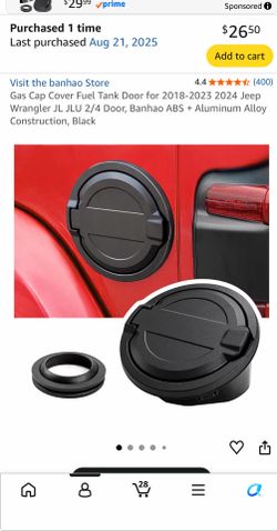 Jeep Wrangler JL Gas Cap Cover (2018–2024) – Brand New