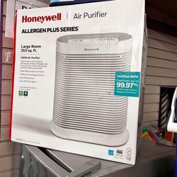 AllergenPlus HEPA Air Purifier, Airborne Allergen Reducer for Large Rooms (310 sq ft), White - Wildfire/Smoke, Pollen, Pet Dander, and Dust Air Purifi