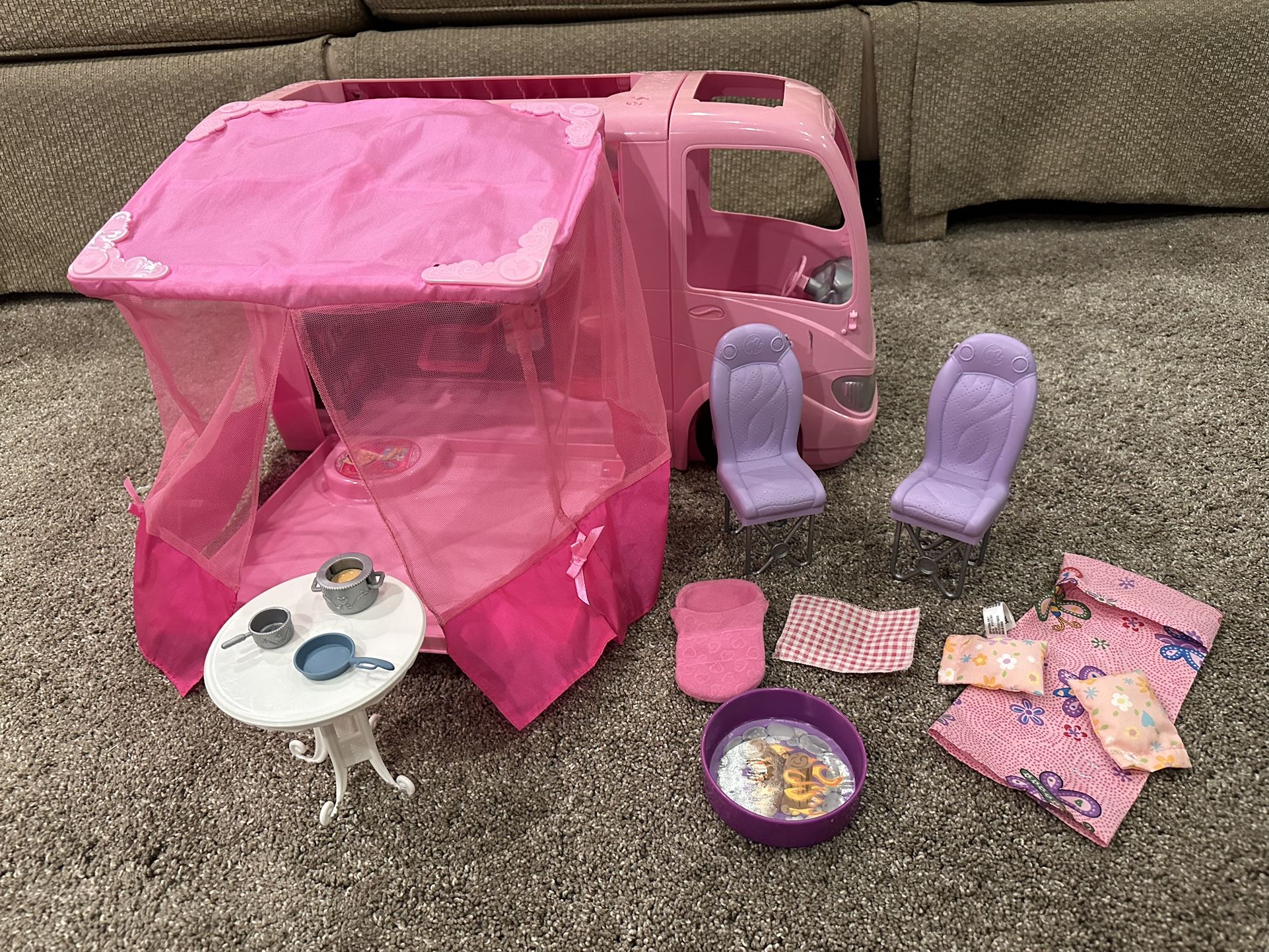 Barbie Camper And Accessories