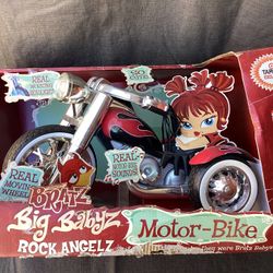Bratz Big BabyZ Rock Angelz MotorBike Motorcycle Trike Doll Box