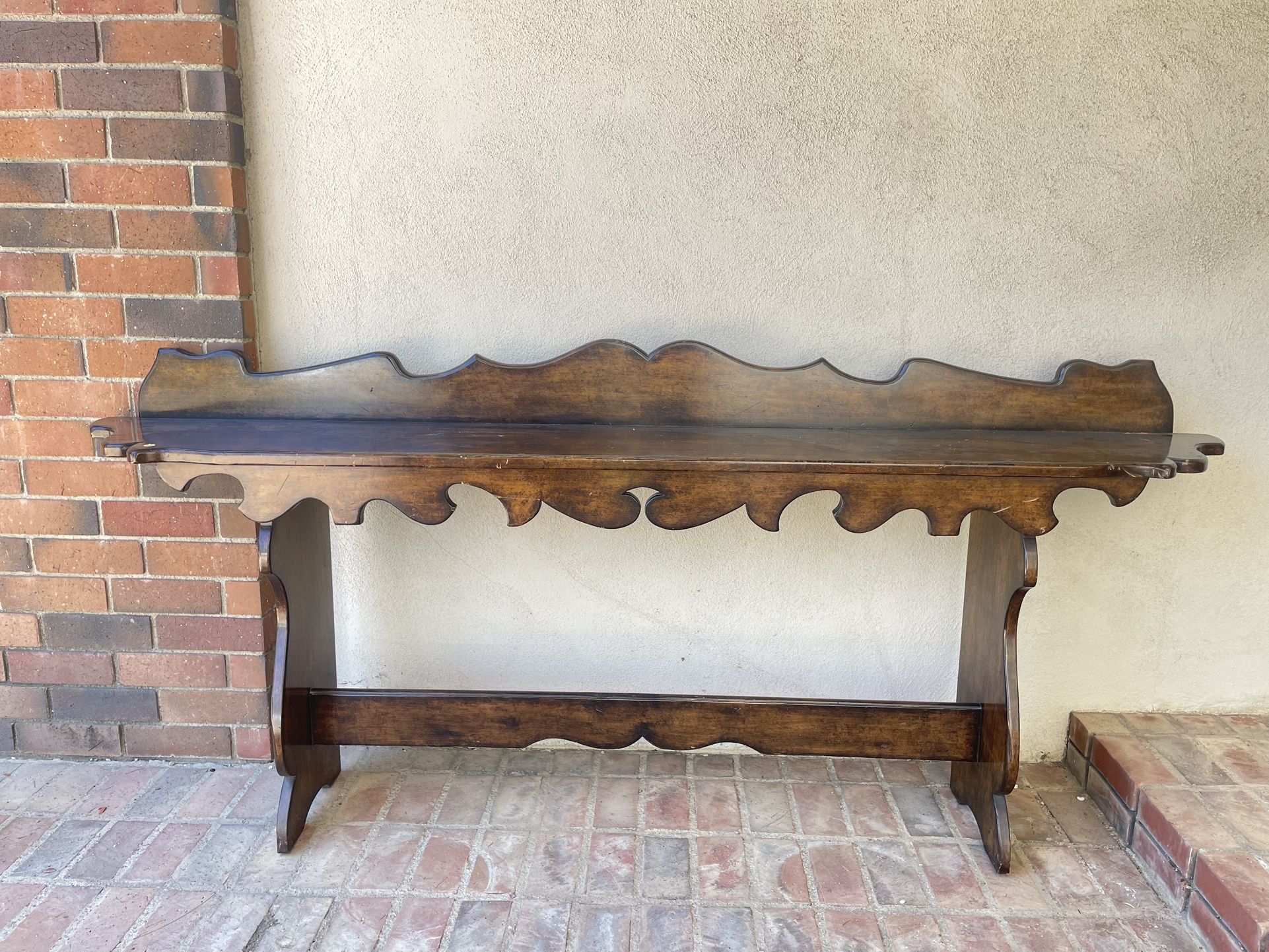Antique carved console table