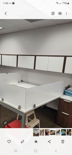 OFFICE  WALL CABINETS WITH DOORS $10 00 EA.