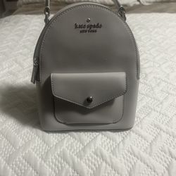 Kate spade, Small gray backpack,