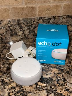 Amazon Echo Dot White add Alexa to any room
