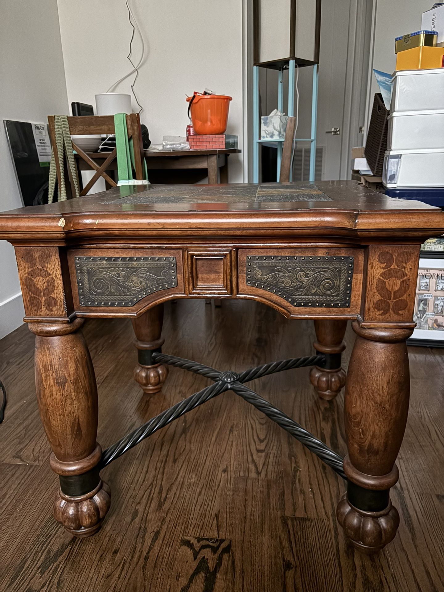 Large Antique End Table