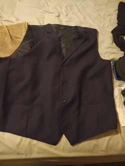 Navy suit vest 3Xl