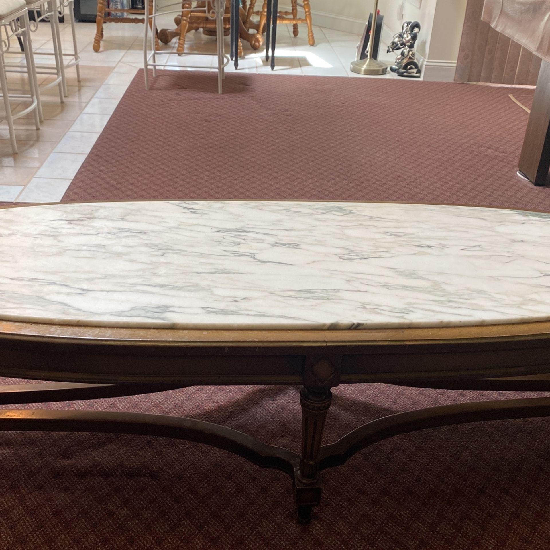 Antique Marble Coffee Table 