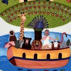 Villeroy and Boch Design Naïf Fine China House and Garden Collection signed dinner plate.