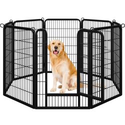 8 Panels 40” Dog Play Pen 