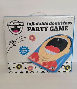 Big Mouth Toys Inc.
Inflatable Delicious Donuts Party Toss Game - Food Flying Fun - 7- Piece Set.
$15 firm. 
🍩Designed for players aged 8 and up. The