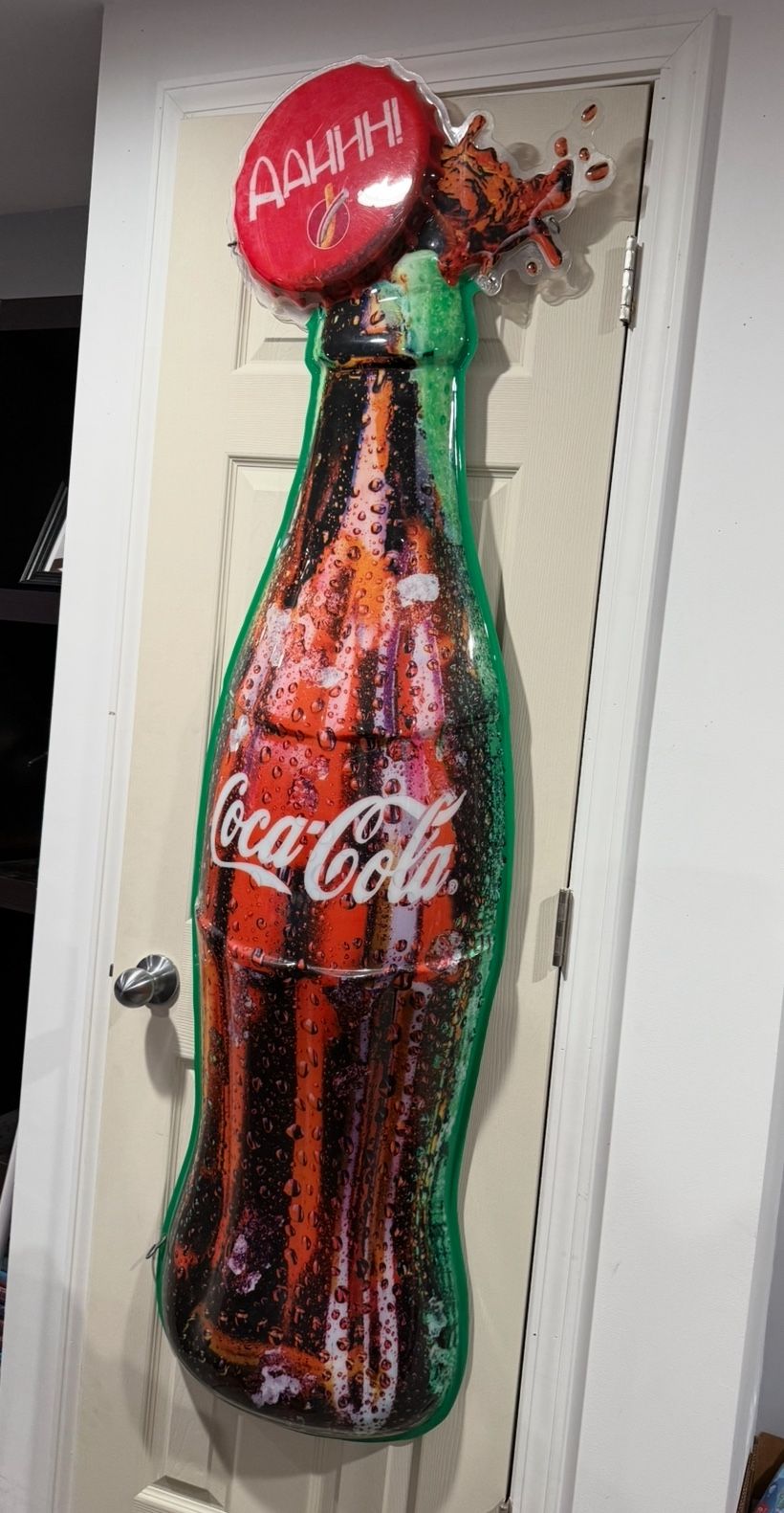 RARE!! Coca Cola Coke Bottle Sign - Mcdonalds - 3/Dimensional - 65" 