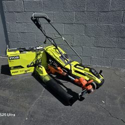 Ryobi Corded Lawnmower + Kit Of tools