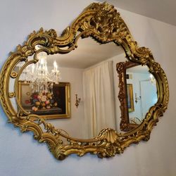 gold baroque mirror 🪞 58x50