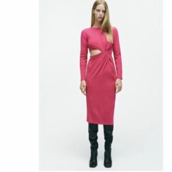 Zara Fuchsia pink dress. Xs-S