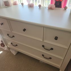 Pottery Barn Antique White Dresser