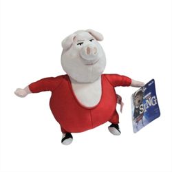 Sing 2 Movie Gunter The Pig Plush 8" Stuffed Animal Toy Universal Studios