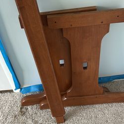 Hardwood Table With Removable Legs 